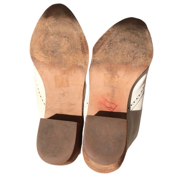 Madewell pointed toe leather cream/white ankle boots - Picture 5 of 5